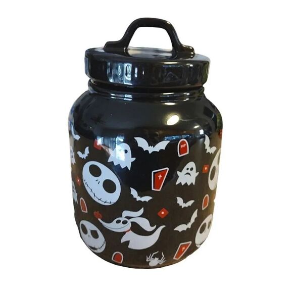 The Nightmare Before Christmas 9" Jack Zero Ceramic Food Canister with Lid NWT - Picture 2 of 16